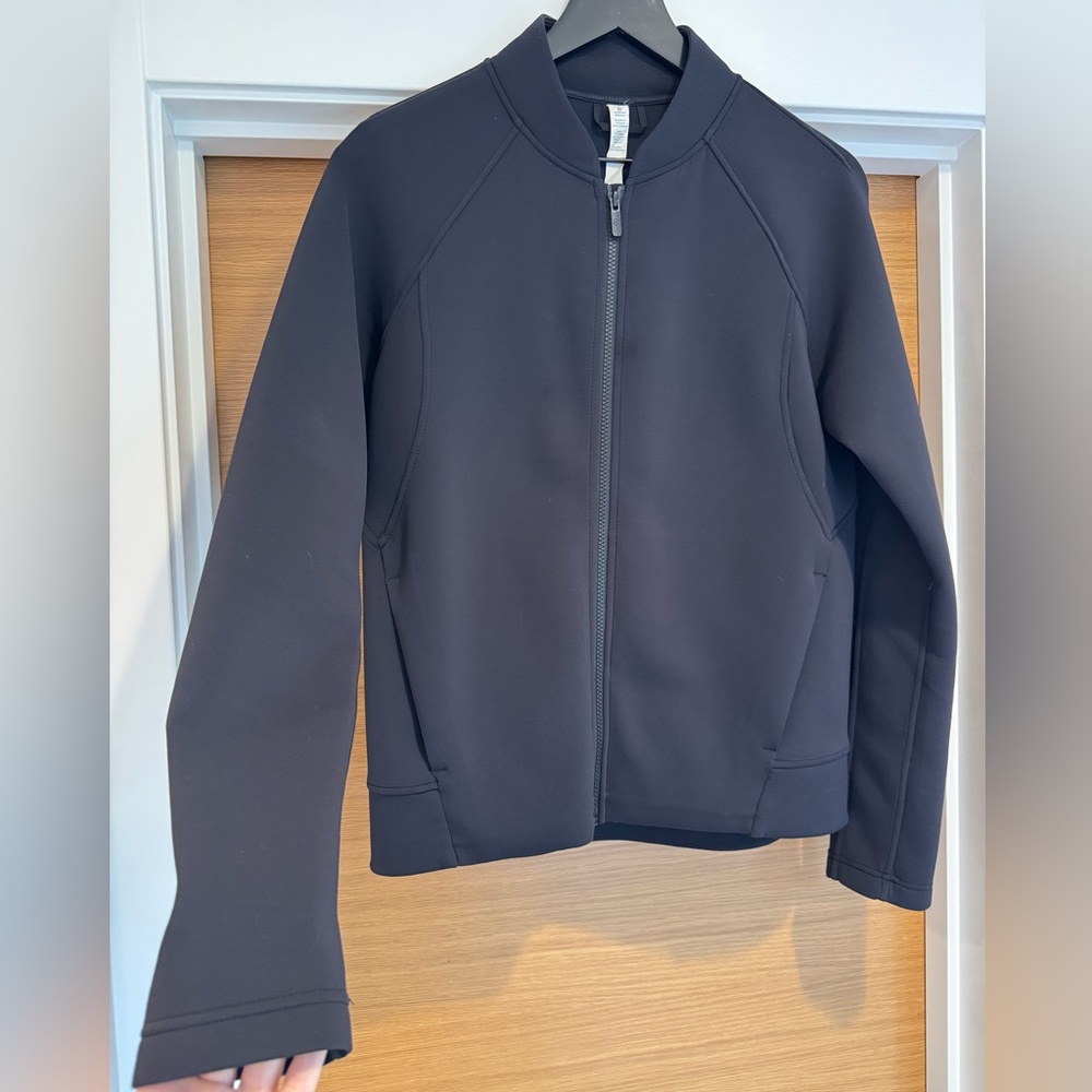 Lululemon Black Zip-Up Bomber Jacket
